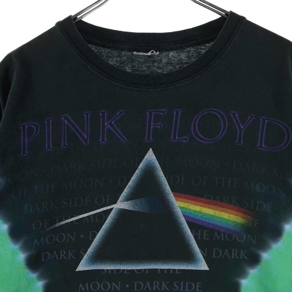 VINTAGE(ヴィンテージ) 00S PINK FLOYD DARK SIDE OF THE MOON ピンクフロイド ダークサイドオブザムーン 両面プリントタイダイクルーネック半袖Tシャツ マルチ
