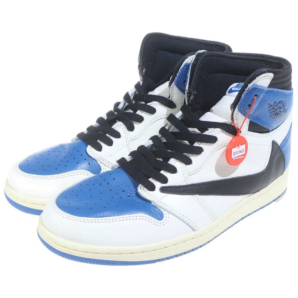 NIKE(ナイキ) ×TRAVIS SCOTT FRAGMENT AIR JORDAN1 RETRO HIGH OG SP トラヴィススコット フラグメント エアジョーダン1 ハイカットスニーカー US10/28.0cm DH3227-105