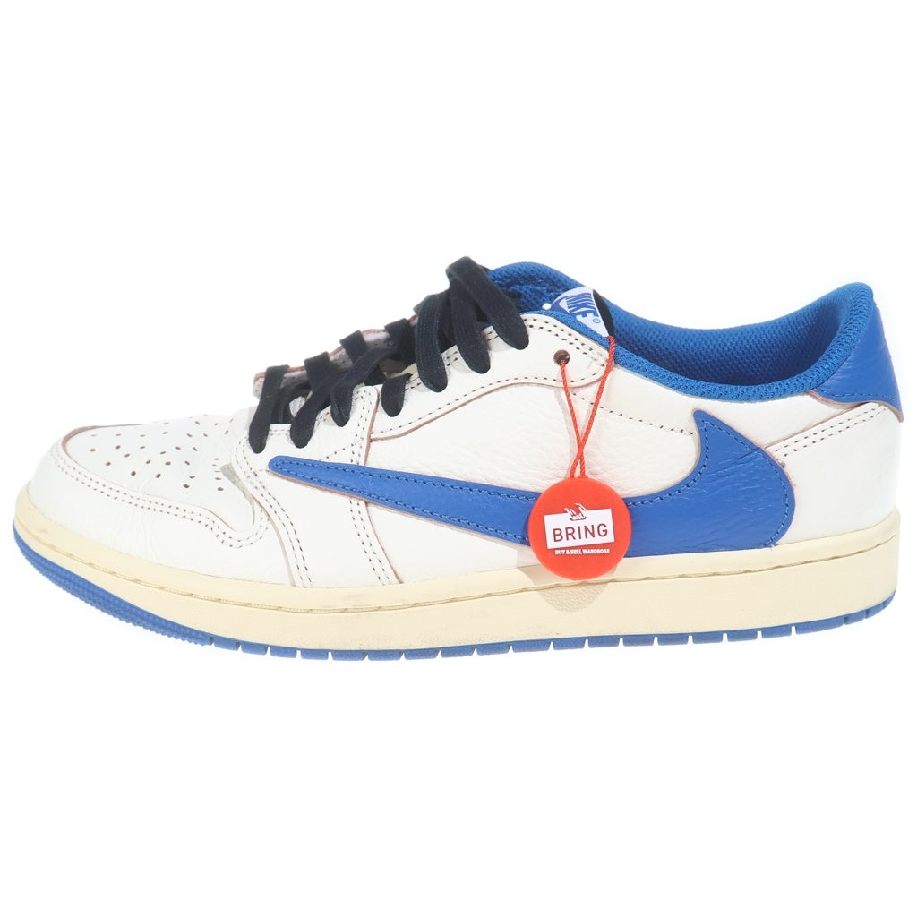 NIKE(ナイキ) ×TRAVIS SCOTT FRAGMENT DESIGN AIR JORDAN 1 LOW トラヴィススコット フラグメント エアジョーダン 1 ローカットスニーカー シューズ US9/27.0cm DM7866-104
