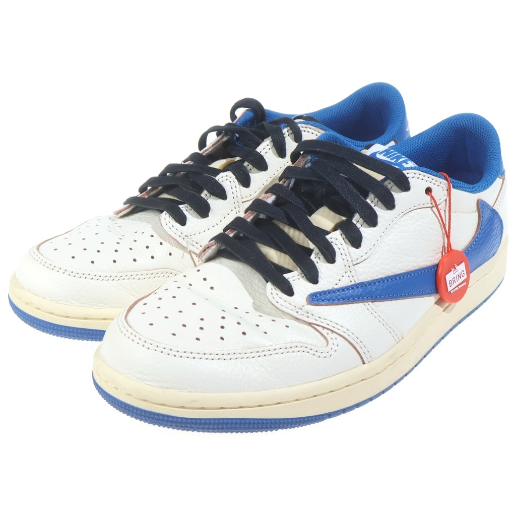 NIKE(ナイキ) ×TRAVIS SCOTT FRAGMENT DESIGN AIR JORDAN 1 LOW トラヴィススコット フラグメント エアジョーダン 1 ローカットスニーカー シューズ US9/27.0cm DM7866-104