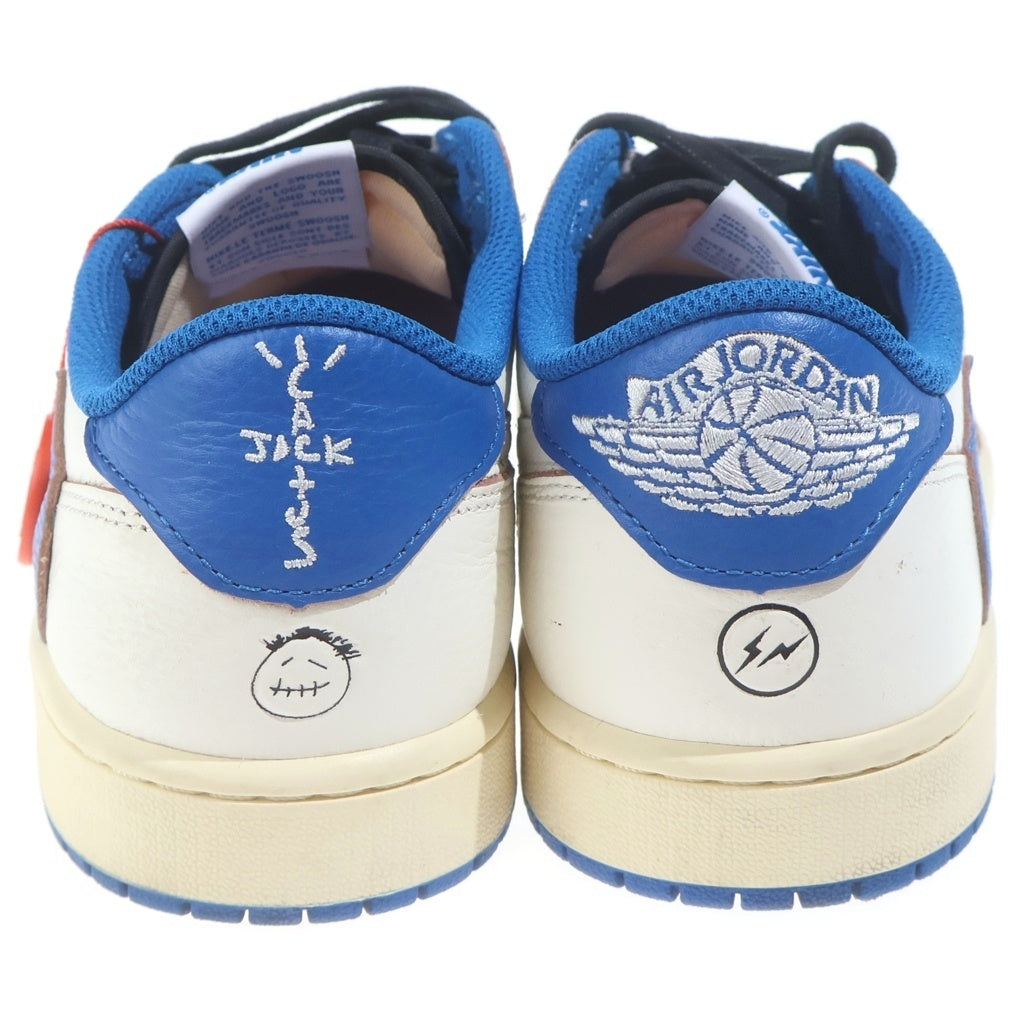 NIKE(ナイキ) ×TRAVIS SCOTT FRAGMENT DESIGN AIR JORDAN 1 LOW トラヴィススコット フラグメント エアジョーダン 1 ローカットスニーカー シューズ US9/27.0cm DM7866-104