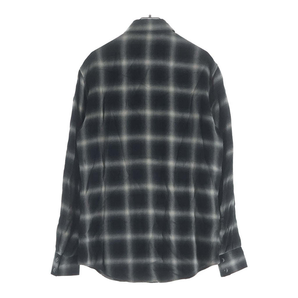 CELINE(セリーヌ) オンブレチェック 長袖シャツ 2C027054D ブラック