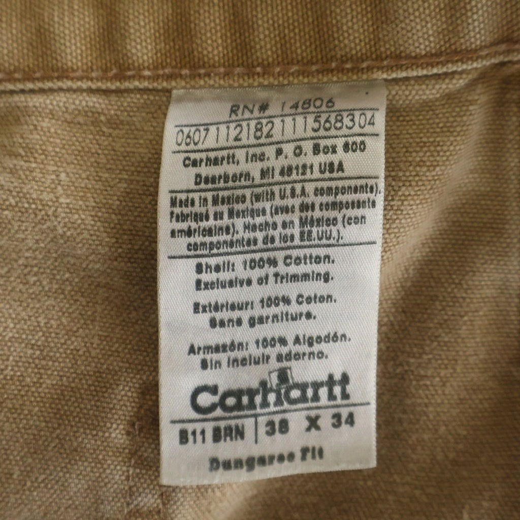CARHARTT(カーハート) Dungaree Fit B11 ダンガリーフィット ペインターパンツ ベージュ