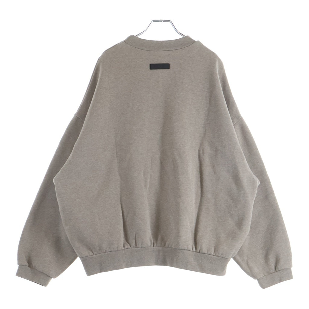 FEAR OF GOD ESSENTIALS(フィアオブゴッド エッセンシャルズ) Crewneck Sweatshirts クルーネックスウェットシャツ ラバーロゴスウェットトレーナー ブラウン