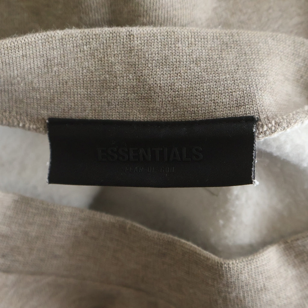 FEAR OF GOD ESSENTIALS(フィアオブゴッド エッセンシャルズ) Crewneck Sweatshirts クルーネックスウェットシャツ ラバーロゴスウェットトレーナー ブラウン