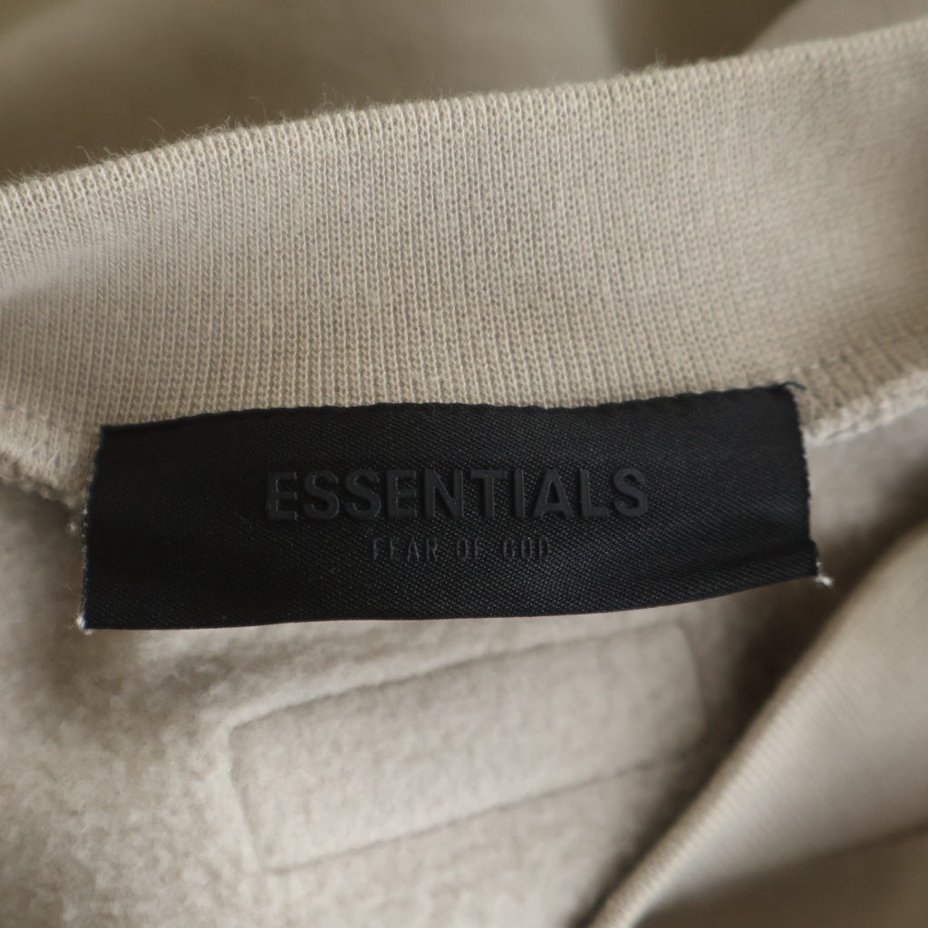 FEAR OF GOD ESSENTIALS(フィアオブゴッド エッセンシャルズ) Crewneck Sweatshirts クルーネックスウェットシャツ ラバーロゴスウェットトレーナー ベージュ