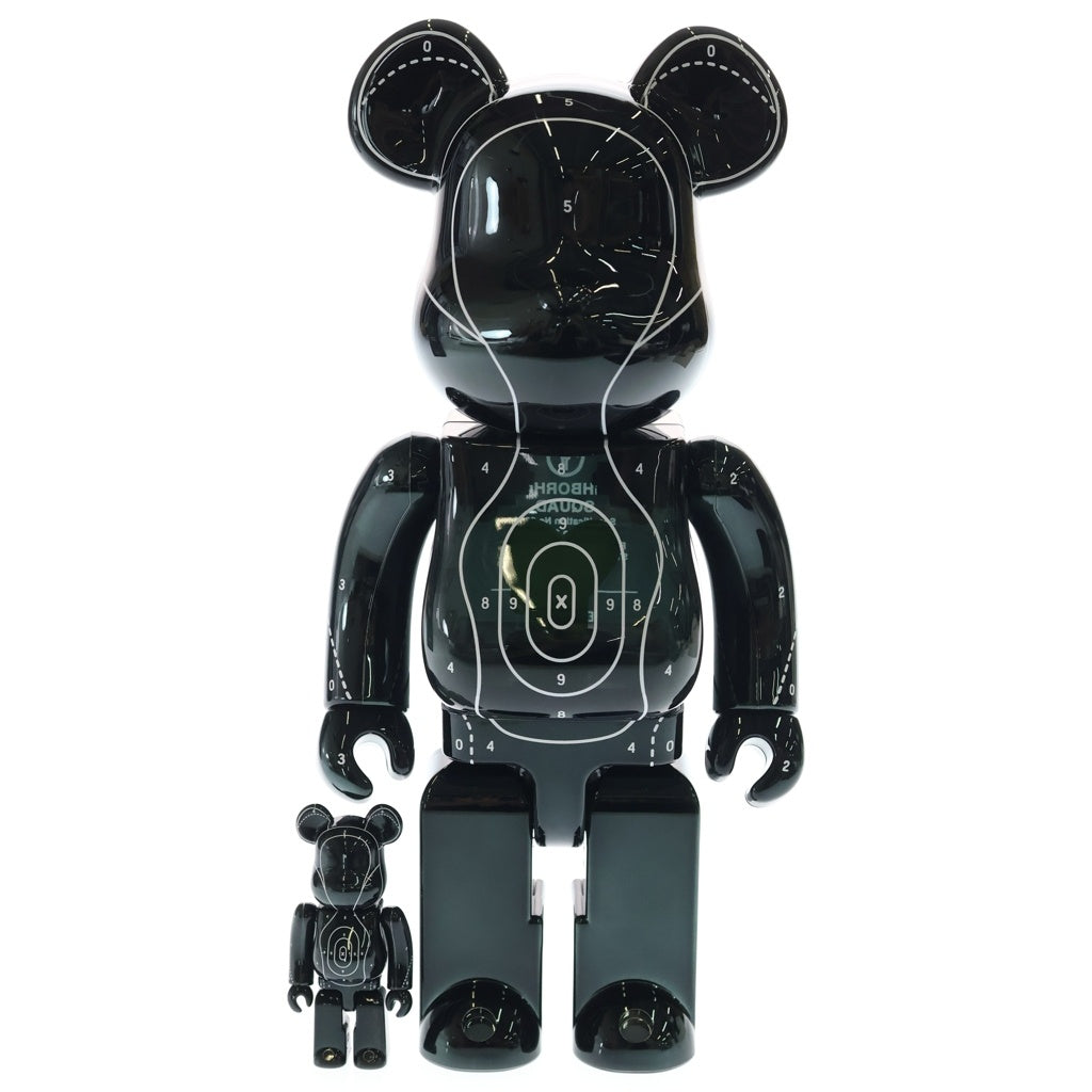MEDICOM TOY(メディコムトイ) Bearbrick× Emotionally Unavailable × Neighborhood 100% 400% ベアブリック エモーショナリー アンアベイラブル ネイバーフッド フィギュア ブラック