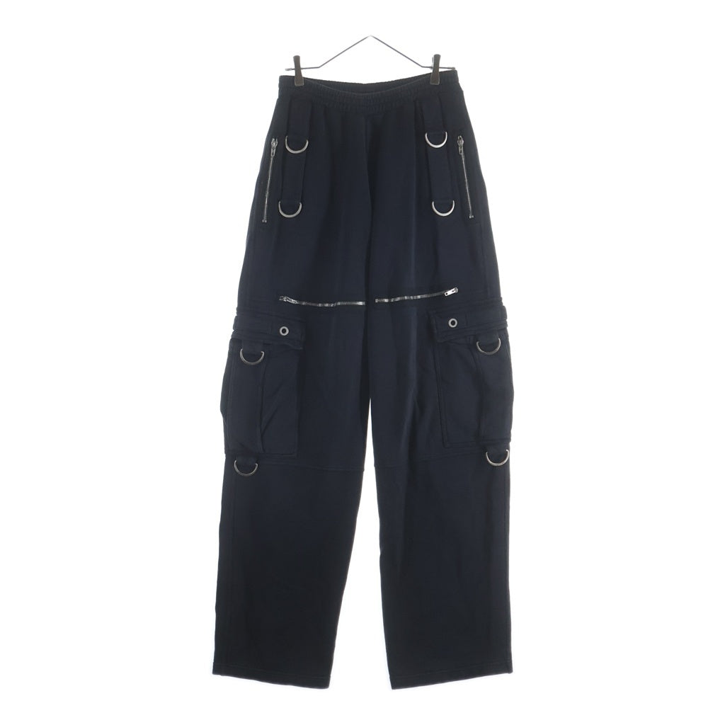 BALENCIAGA(バレンシアガ) 26SS Sweatpants Faded Washed Black Dリングカーゴスウェットパンツフェイデットウォッシュドブラック ドローストリングカーゴスウェットパンツ 858141 TSVK6