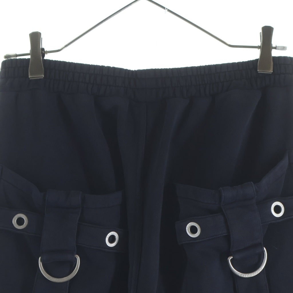 BALENCIAGA(バレンシアガ) 26SS Sweatpants Faded Washed Black Dリングカーゴスウェットパンツフェイデットウォッシュドブラック ドローストリングカーゴスウェットパンツ 858141 TSVK6