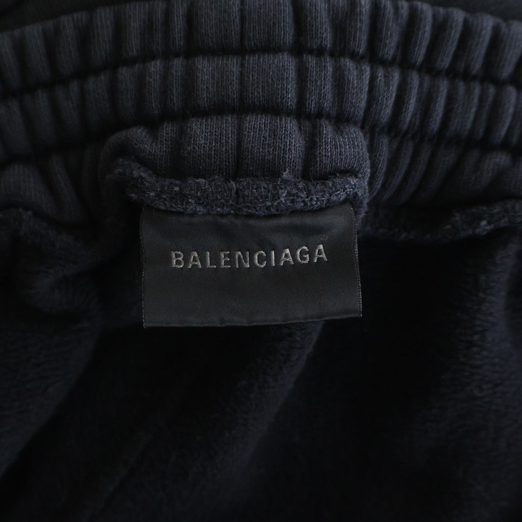 BALENCIAGA(バレンシアガ) 26SS Sweatpants Faded Washed Black Dリングカーゴスウェットパンツフェイデットウォッシュドブラック ドローストリングカーゴスウェットパンツ 858141 TSVK6