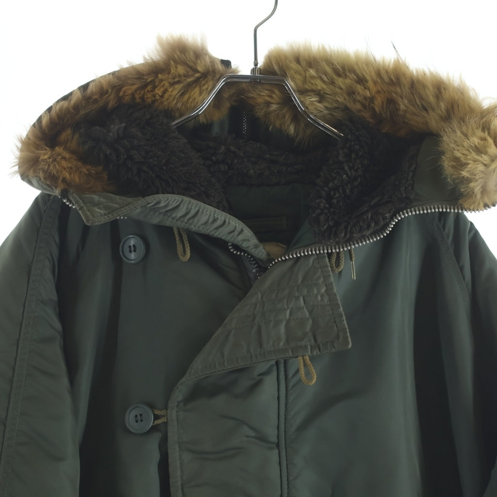 ALPHA INDUSTRIES(アルファ インダストリーズ) N-2B ミリタリー ジップアップ ファー フライト ジャケット カーキ MIL-J-6278G