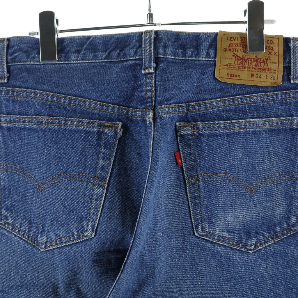 Levi's(リーバイス) 90s VINTAGE 501XX ボタン裏552 USA製 Rタブ ボタンフライストレートデニムパンツ インディゴ