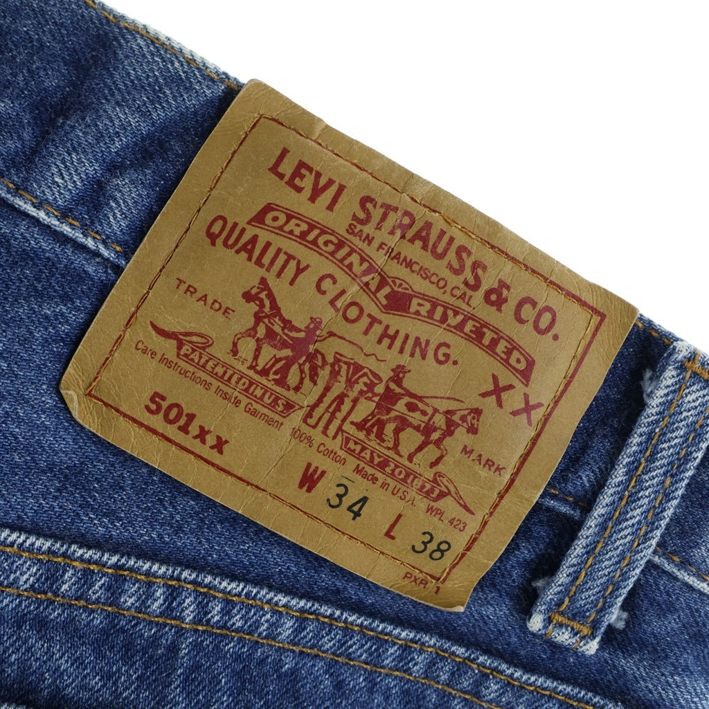 Levi's(リーバイス) 90s VINTAGE 501XX ボタン裏552 USA製 Rタブ ボタンフライストレートデニムパンツ インディゴ