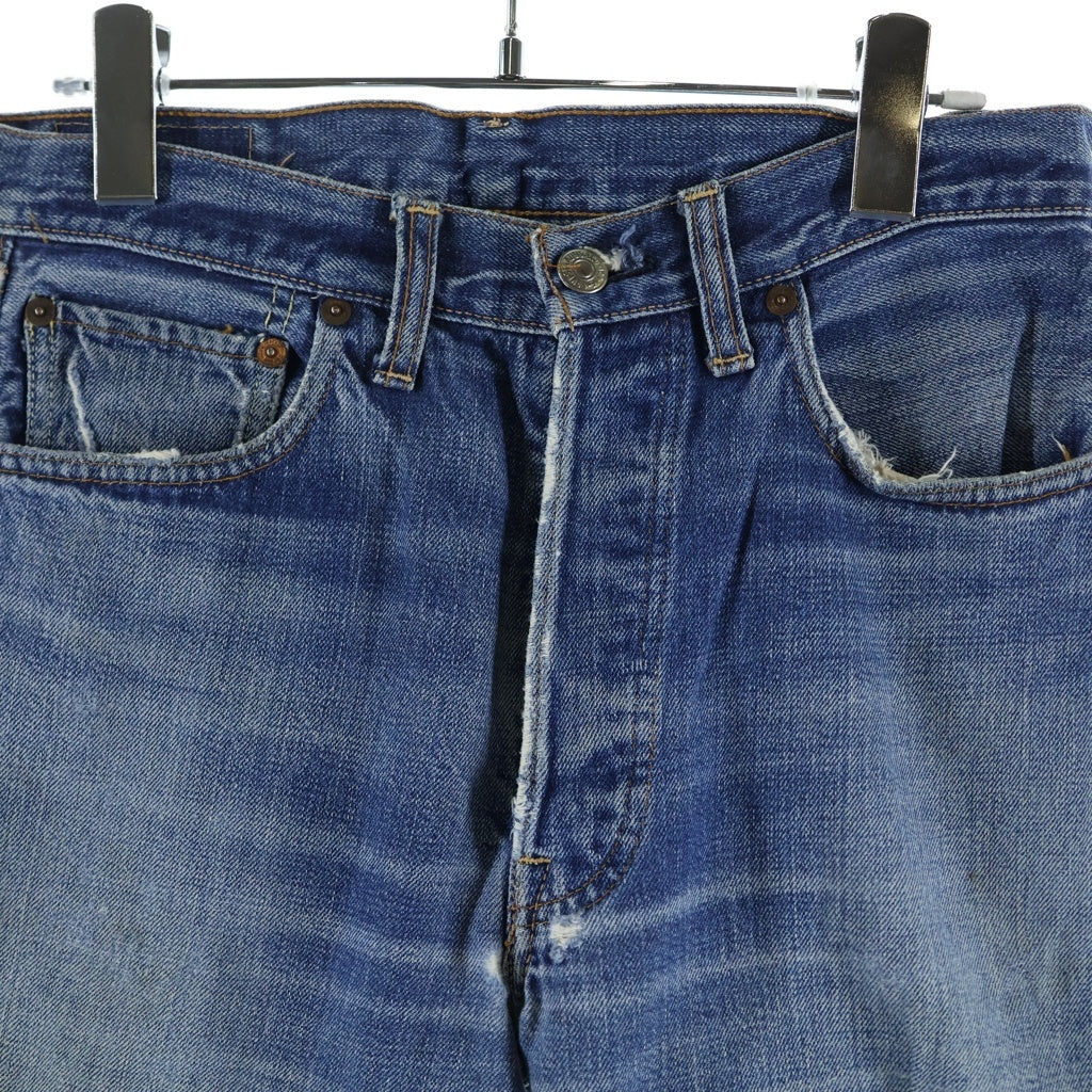 Levi's(リーバイス) 70s VINTAGE 501 BIG E後期 ボタン裏 6 USA製 ボタンフライストレートデニムパンツ インディゴ