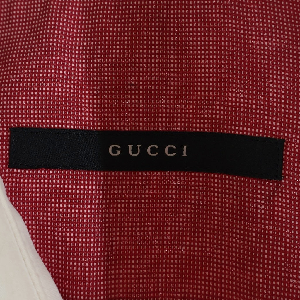 GUCCI(グッチ) ピンドット 長袖シャツ レッド/ホワイト G9U9BR