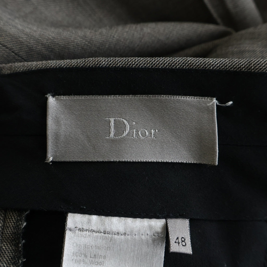Dior HOMME(ディオールオム) 06SS エディ期 ウール 1B テーラードジャケット セットアップスーツ パンツ グレー 6EH1021830