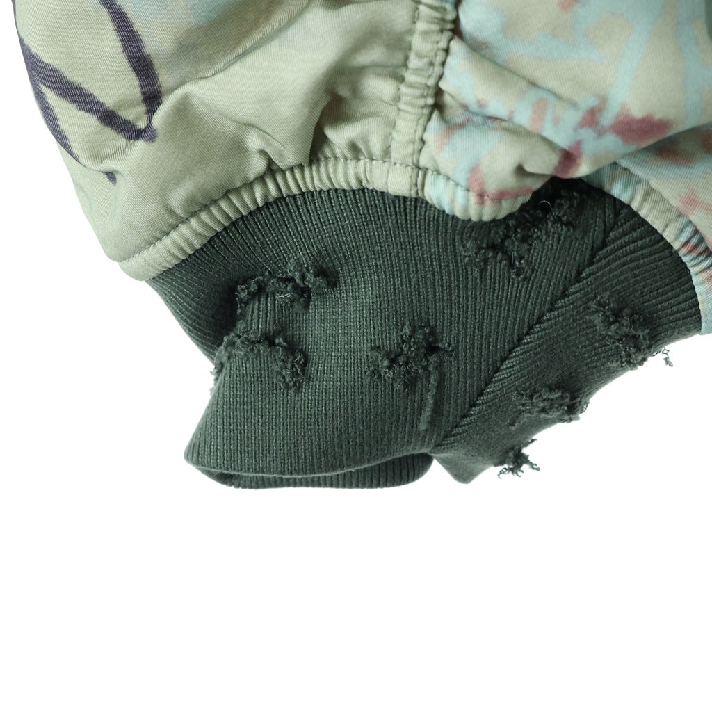 Mowalola(モワローラ) 25AW GRAFFITI BOMBER JACKET グラフィック ボンバージャケット カーキ