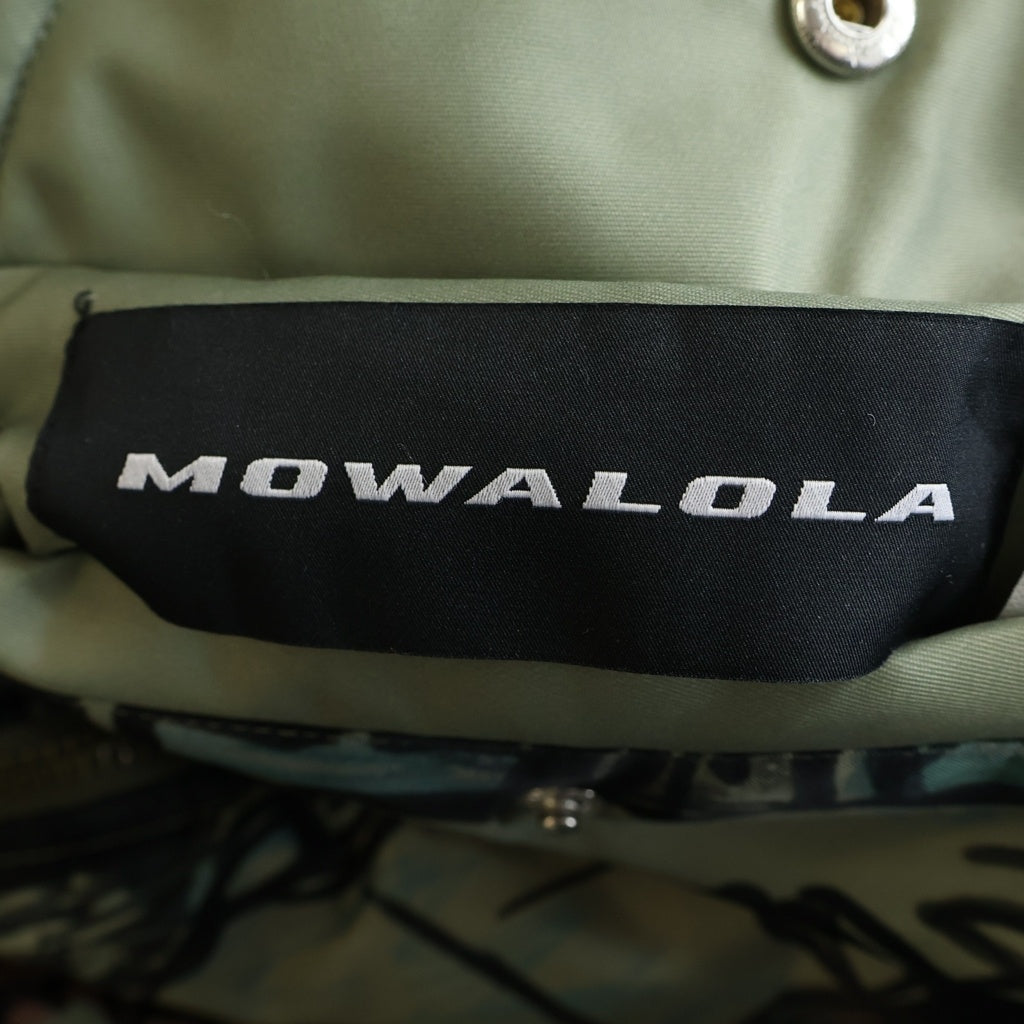 Mowalola(モワローラ) 25AW GRAFFITI BOMBER JACKET グラフィック ボンバージャケット カーキ