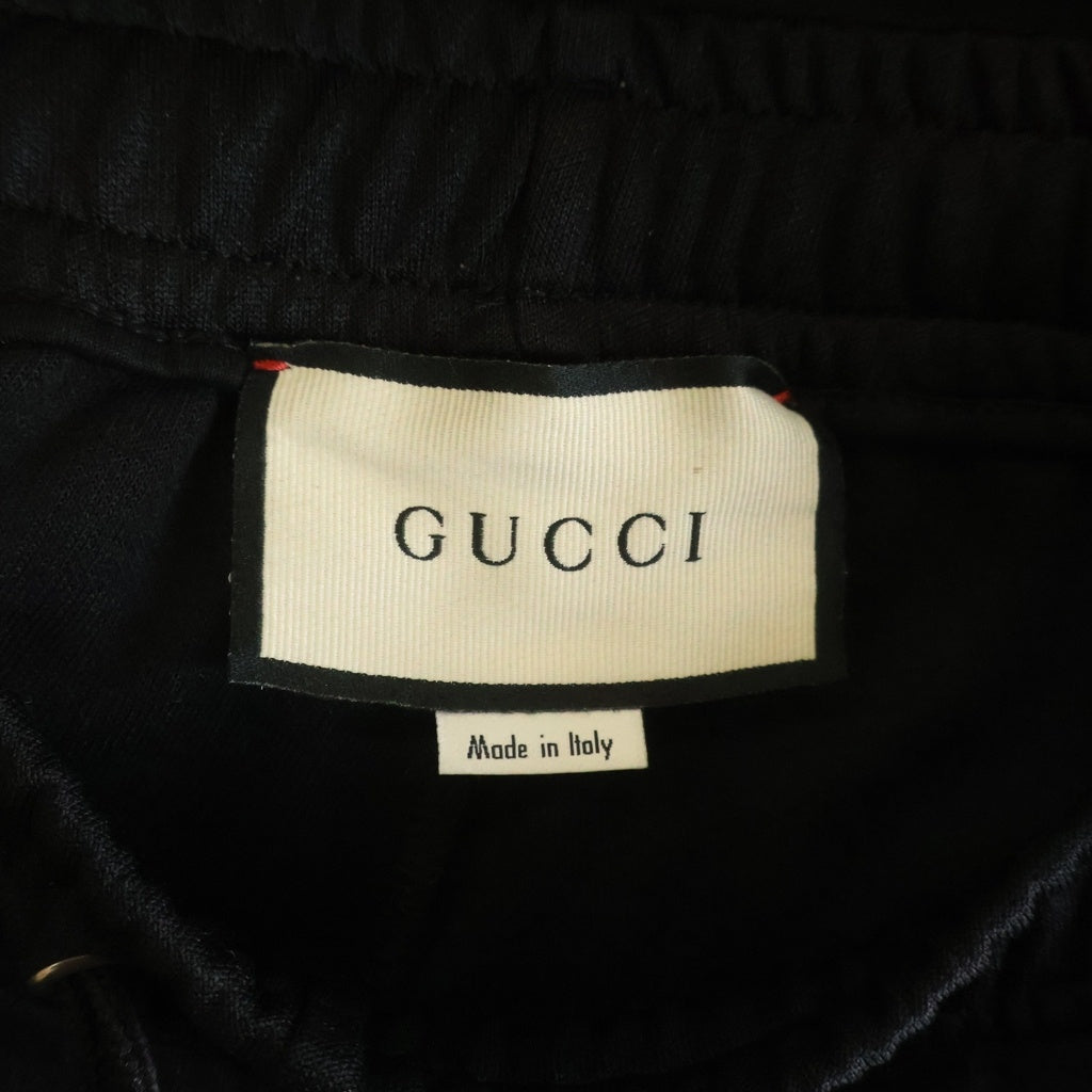 GUCCI(グッチ) クニカルジャージ サイドライン ジョギングパンツ ブラック 474635 X5T39