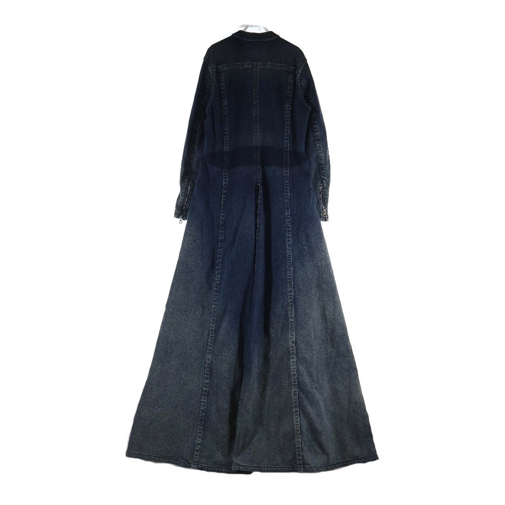 diesel D-Criticディーゼルマキシドレス ロングワンピース DIESEL(ディーゼル) Maxi dress in Rehab denim ジップアップ 長袖