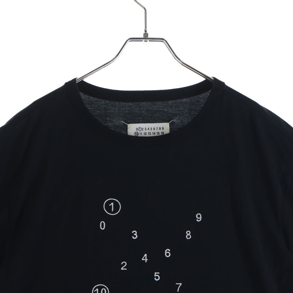 Maison Margiela(メゾンマルジェラ) 23SS T-Shirt ロゴ刺繍 半袖Tシャツ ブラック S50GC0684 S22816
