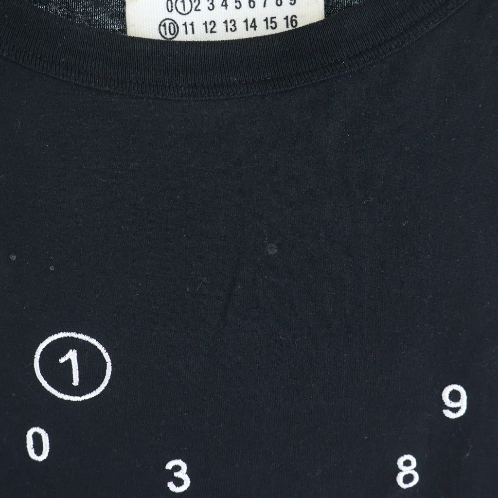 Maison Margiela(メゾンマルジェラ) 23SS T-Shirt ロゴ刺繍 半袖Tシャツ ブラック S50GC0684 S22816