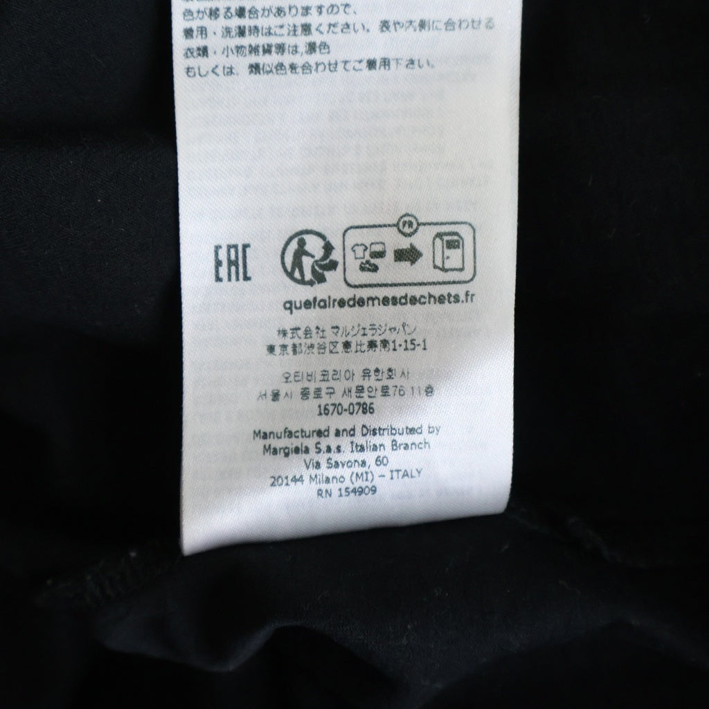 Maison Margiela(メゾンマルジェラ) 23SS T-Shirt ロゴ刺繍 半袖Tシャツ ブラック S50GC0684 S22816