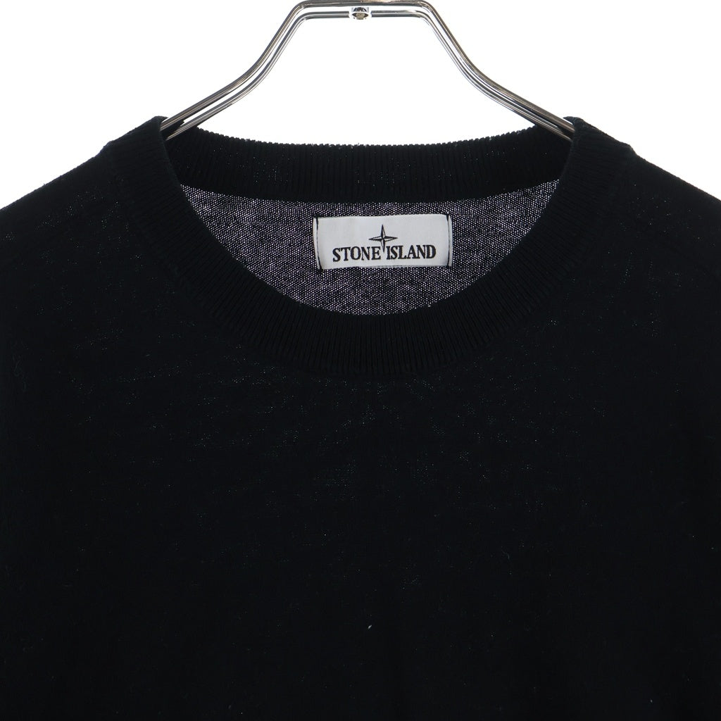 STONE ISLAND(ストーンアイランド) ワッペンデザイン サマーニット セーター 8015532B9 ブラック
