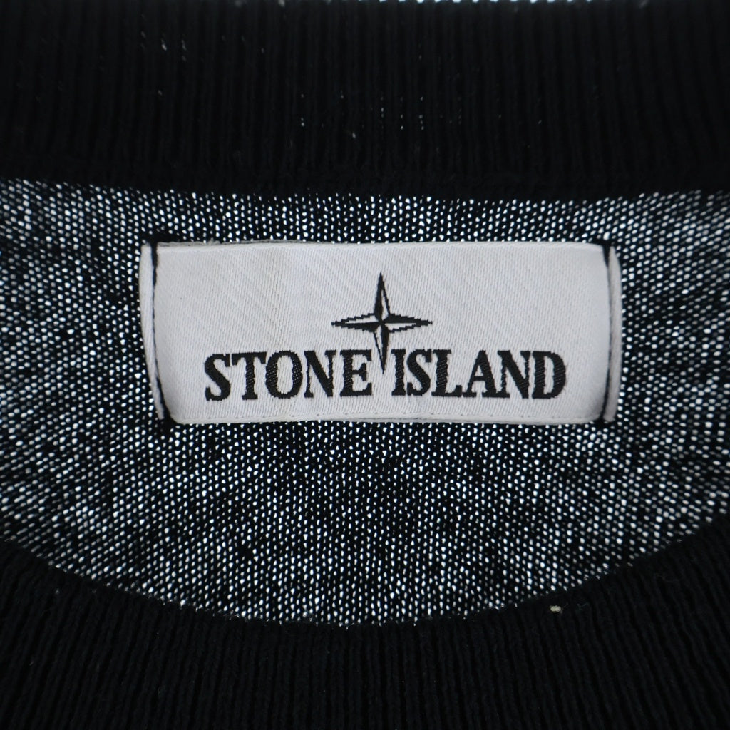 STONE ISLAND(ストーンアイランド) ワッペンデザイン サマーニット セーター 8015532B9 ブラック