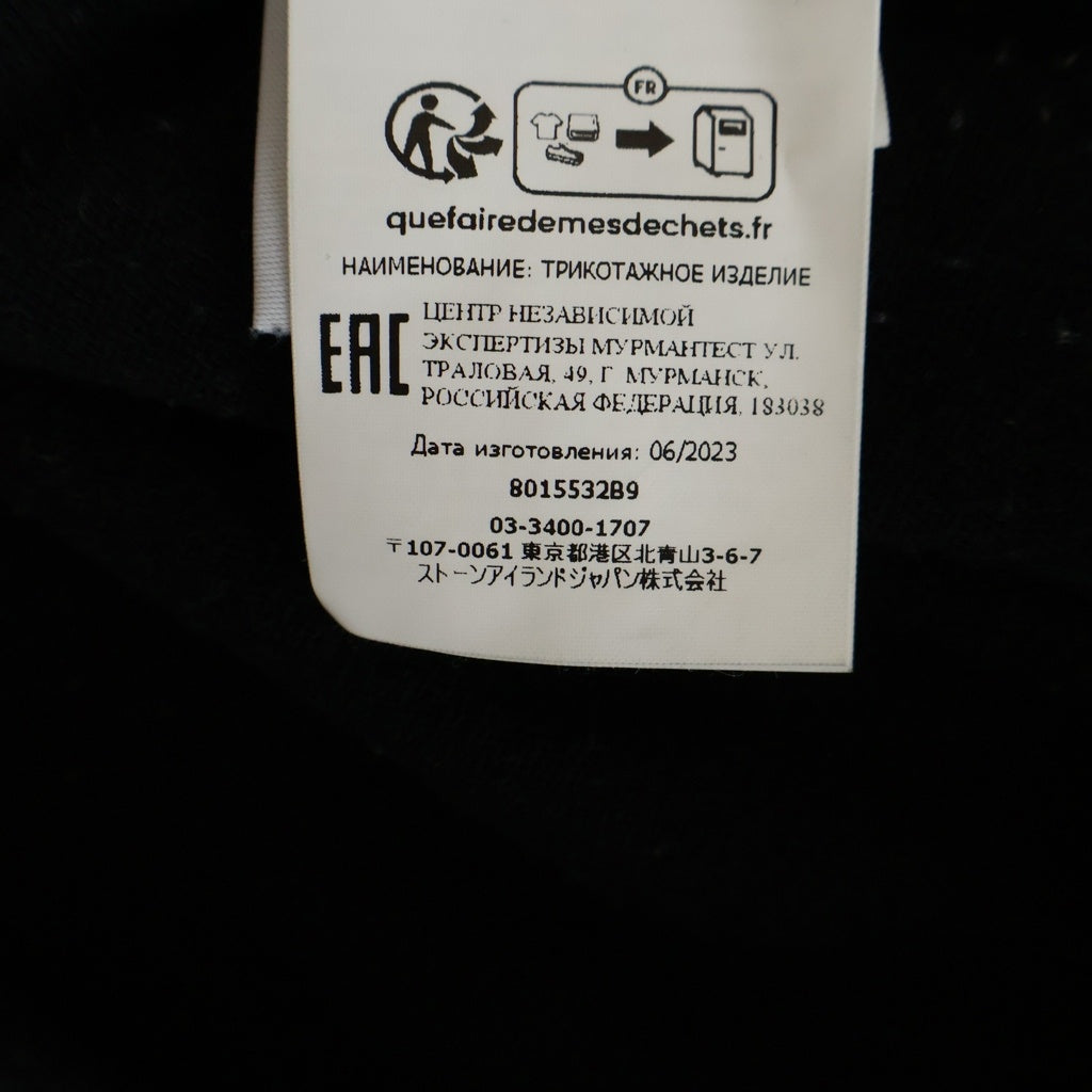 STONE ISLAND(ストーンアイランド) ワッペンデザイン サマーニット セーター 8015532B9 ブラック