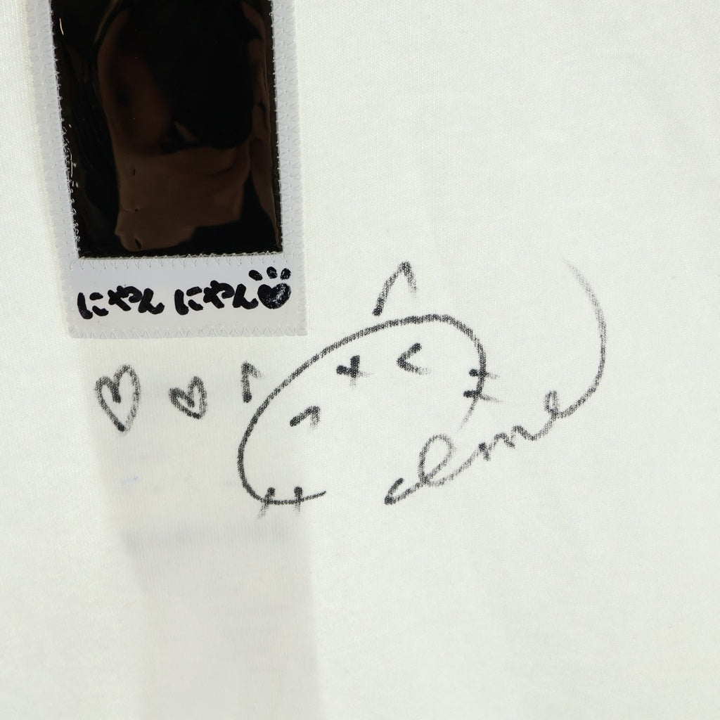 doublet(ダブレット) 25SS Idol CHEKI Rainbow-Film T-Shirts アイドルチェキレインボーフィルムTシャツ チェキパッチ クルーネック半袖シャツ 25SS31CS369 ホワイト