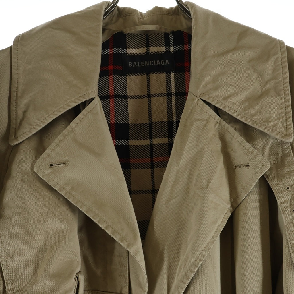 BALENCIAGA(バレンシアガ) DECONSTRUCT TRENCH デコンストラクト トレンチコート アウター 769012 TBP01 ベージュ