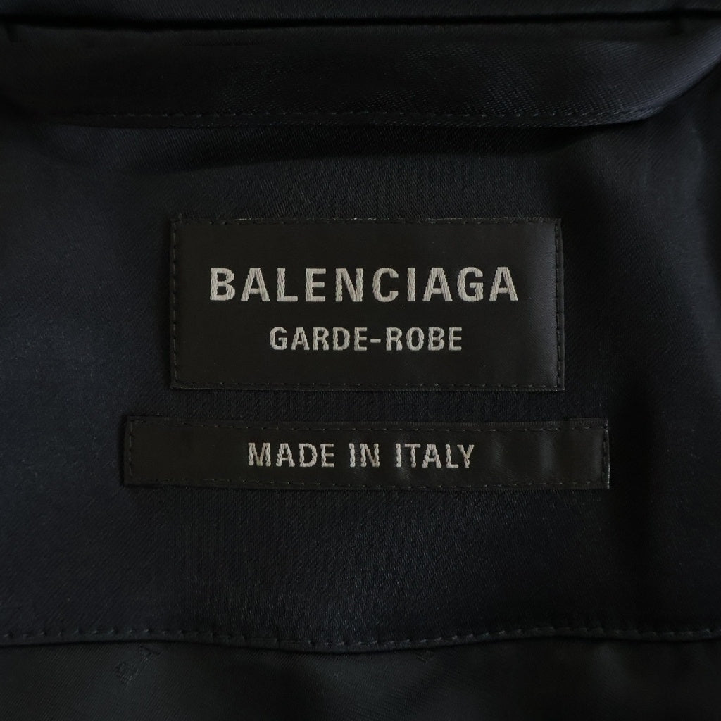 BALENCIAGA(バレンシアガ) 25AW Off shoulder Tracksuit Jacket オフショルダー トラックスーツ ジャケット アウター 850862 TM054 ブラック