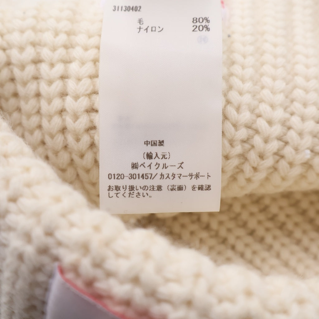 CHARLES JEFFREY LOVERBOY(チャールズジェフリーラバーボーイ) Chunky Ears Beanie 猫耳 ニット帽 ビーニー ホワイト 31130402