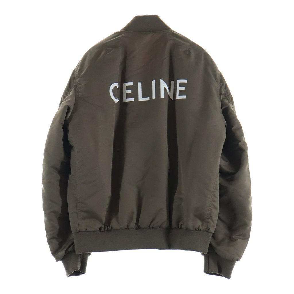 CELINE(セリーヌ) BACK LOGO BOMBER JACKET 2W426396E バックロゴ ナイロンボンバージャケット ベージュ