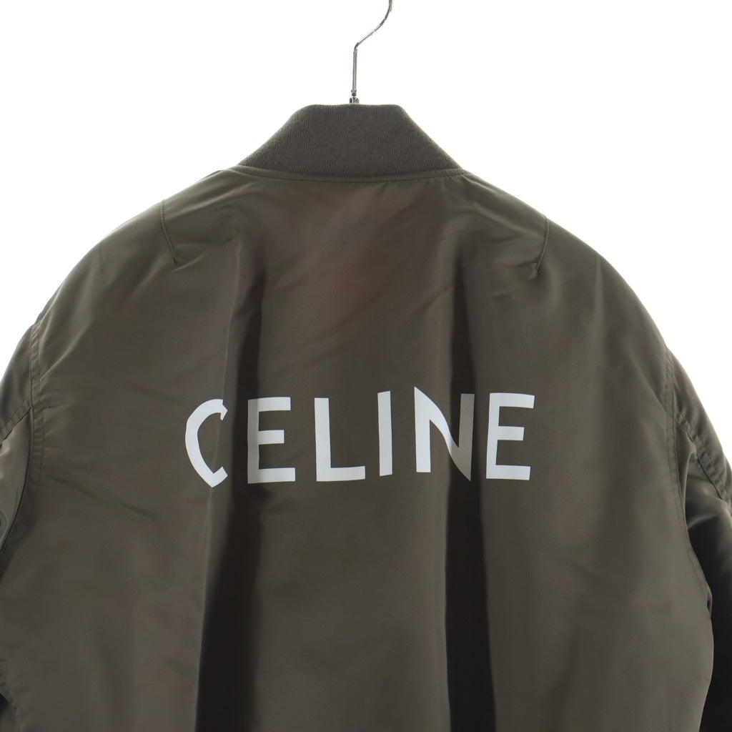 CELINE(セリーヌ) BACK LOGO BOMBER JACKET 2W426396E バックロゴ ナイロンボンバージャケット ベージュ