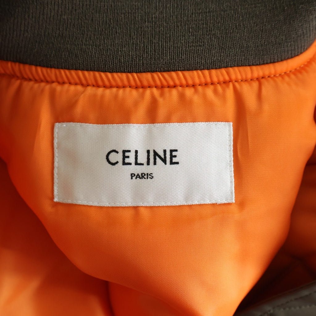 CELINE(セリーヌ) BACK LOGO BOMBER JACKET 2W426396E バックロゴ ナイロンボンバージャケット ベージュ
