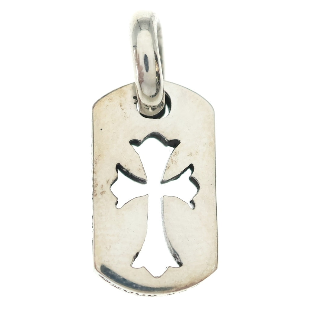 CHROME HEARTS(クロムハーツ) DT TNY CO CRS タイニーカットアウトクロスドッグタグ チャーム ペンダントトップ シルバー BCA252
