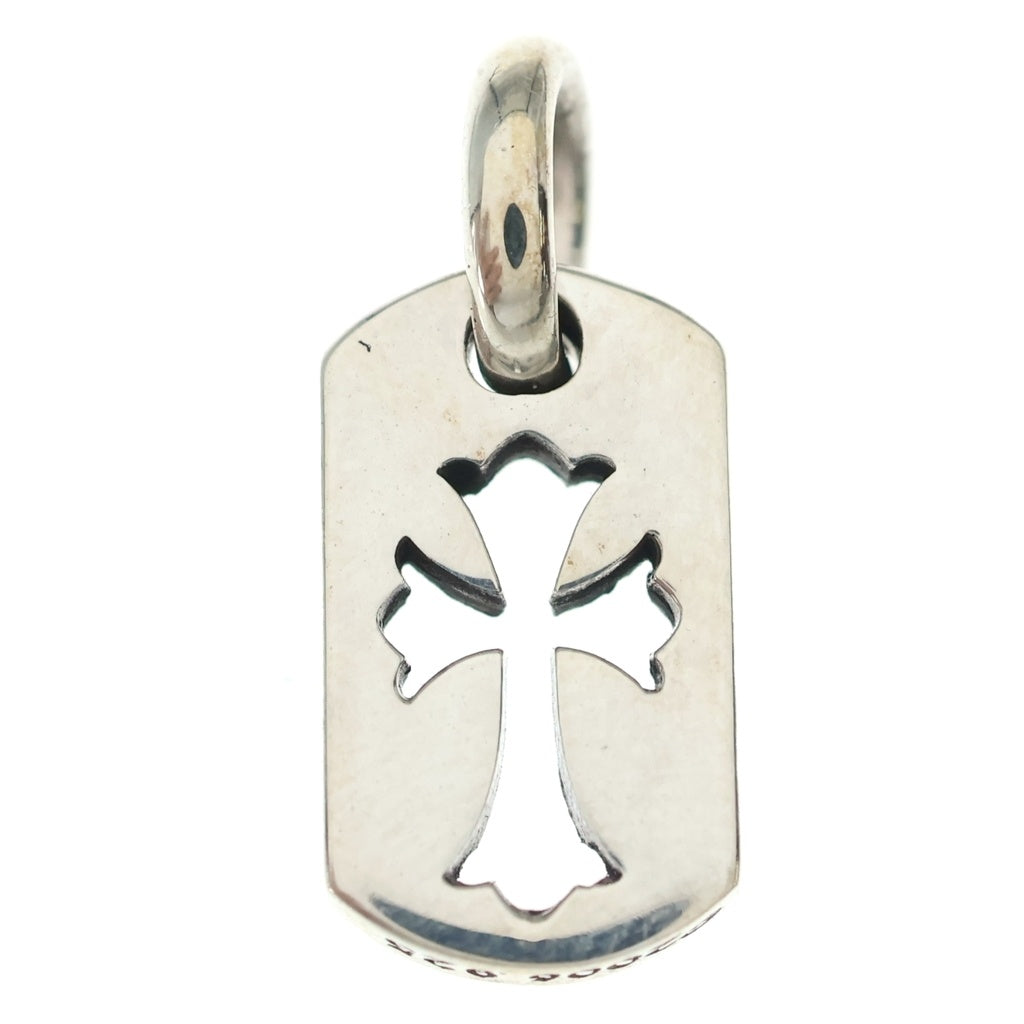 CHROME HEARTS(クロムハーツ) DT TNY CO CRS タイニーカットアウトクロスドッグタグ チャーム ペンダントトップ シルバー BCA252