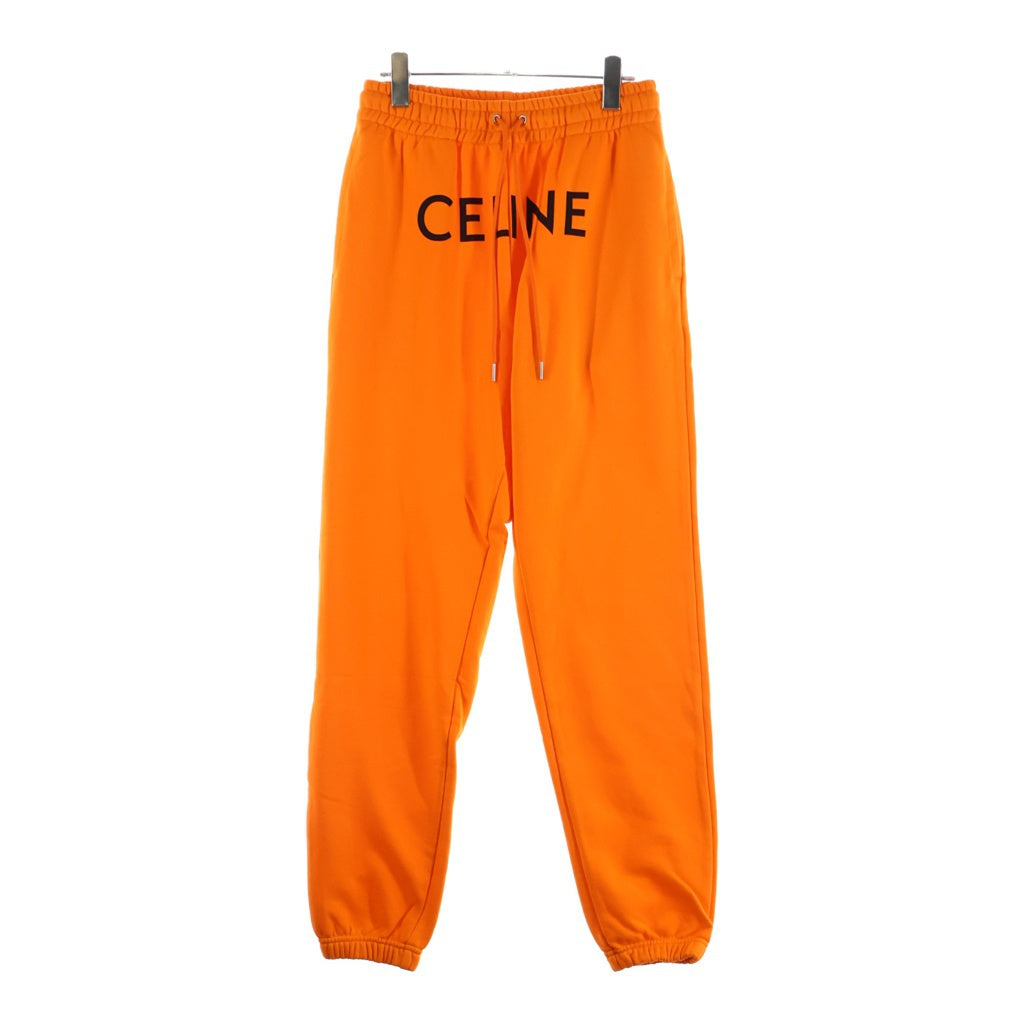 CELINE(セリーヌ) LOOSE COTTON JOGGER SWEAT PANTS 2Z056052H フロントロゴプリント スウェットジョガーパンツ オレンジ
