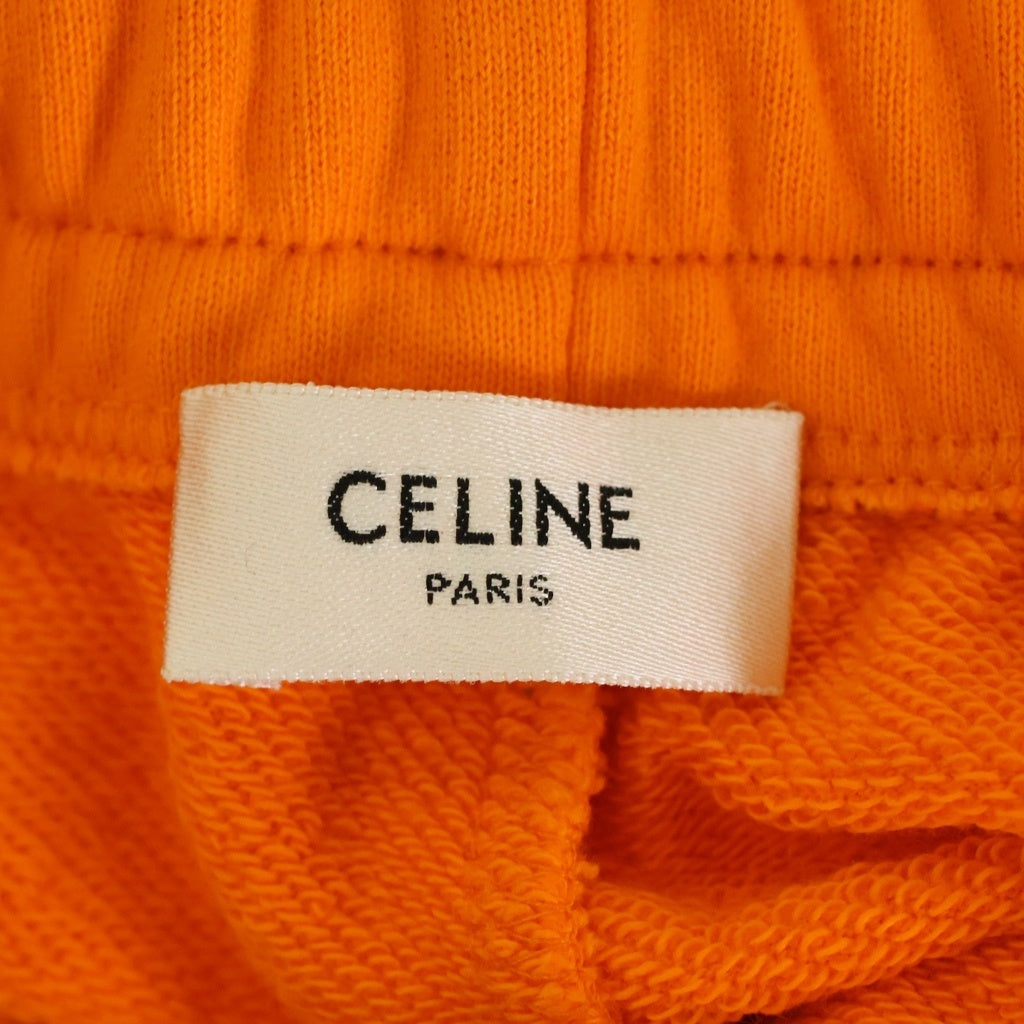 CELINE(セリーヌ) LOOSE COTTON JOGGER SWEAT PANTS 2Z056052H フロントロゴプリント スウェットジョガーパンツ オレンジ