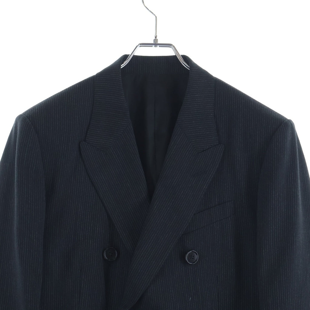 CELINE(セリーヌ) STRIPE WOOL CLASSIC JACKET 2V21J809H.09BW ストライプ ウールテーラードジャケット ブラック
