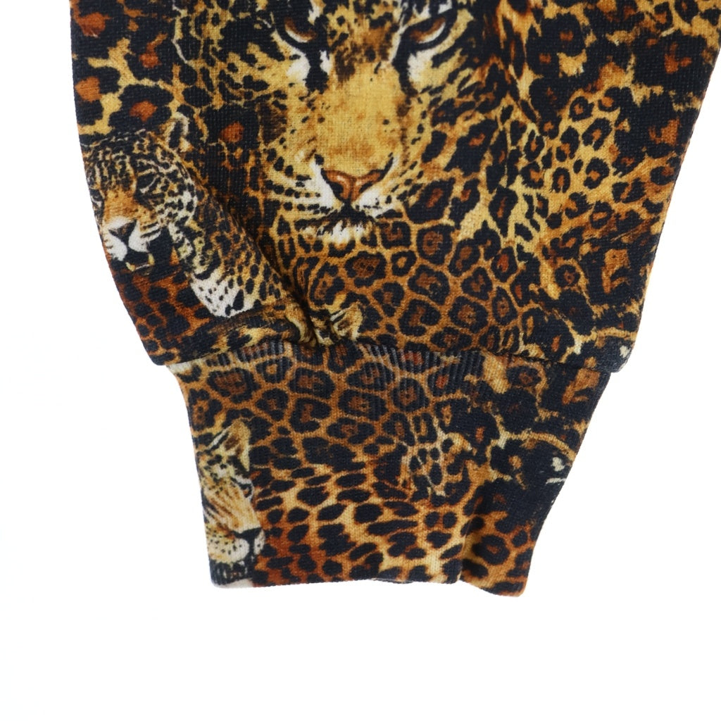 CELINE(セリーヌ) LEOPARD PULLOVER HOODIE 2Y965437S レオパード総柄 プルオーバーパーカー フーディー ブラウン