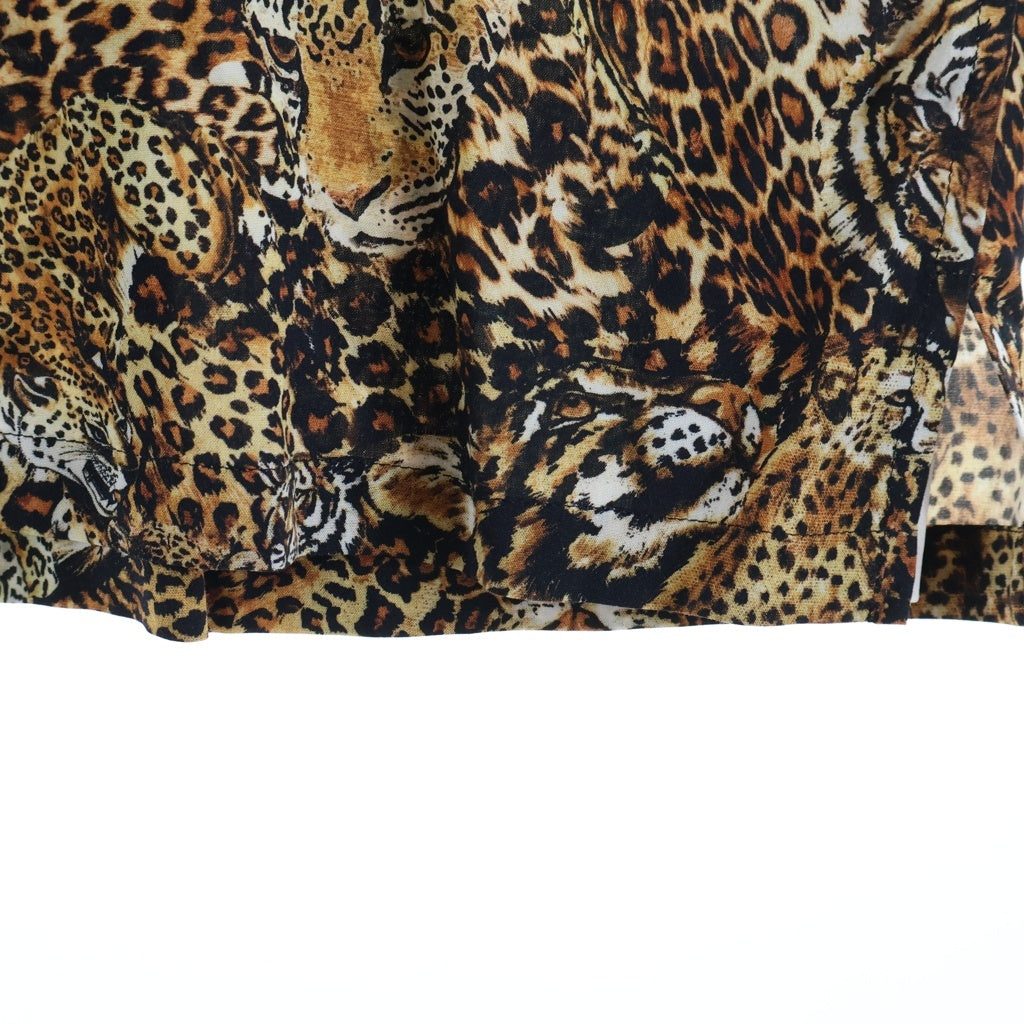 CELINE(セリーヌ) LEOPARD HAWAIIAN SS SHIRTS 2C517251S レオパード総柄 半袖開襟シャツ ブラウン