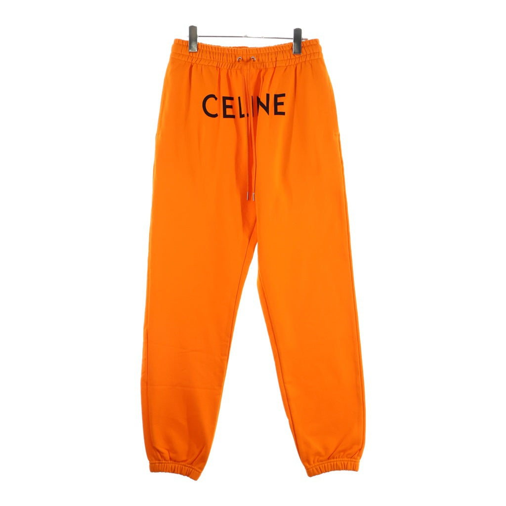 CELINE(セリーヌ) LOOSE COTTON JOGGER SWEAT PANTS 2Z056052H フロントロゴプリント スウェットジョガーパンツ オレンジ
