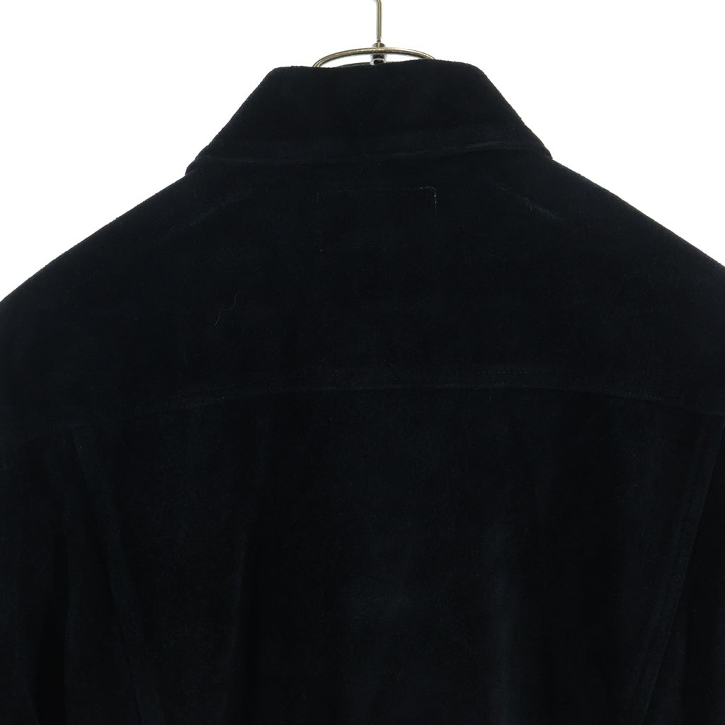 WACKO MARIA(ワコマリア) SUEDE LEATHER TRUCKER JACKET スエードレザー トラッカージャケット ブラック
