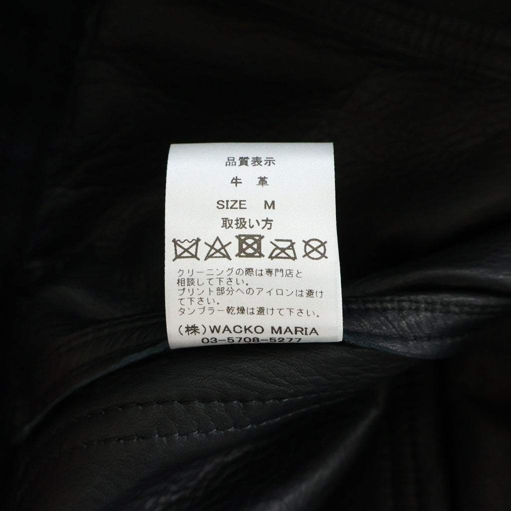 WACKO MARIA(ワコマリア) SUEDE LEATHER TRUCKER JACKET スエードレザー トラッカージャケット ブラック