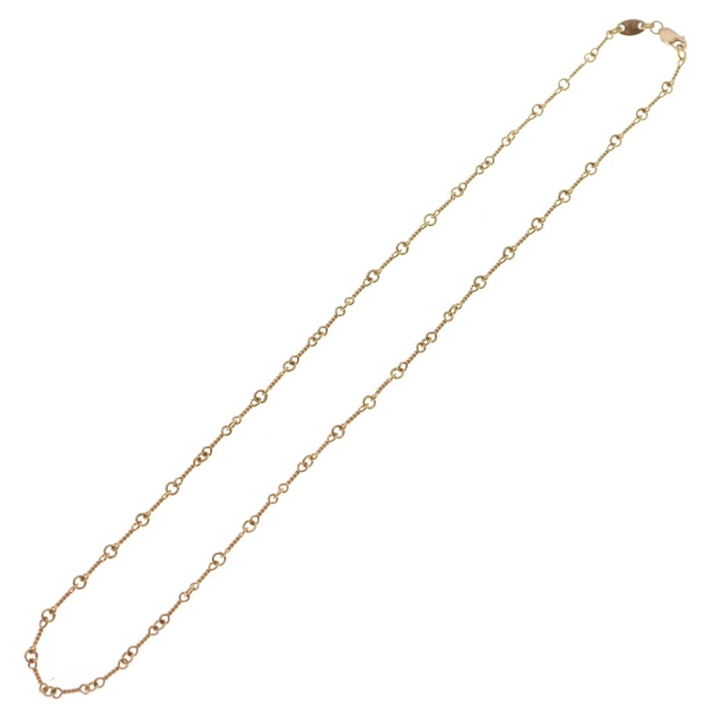 CHROME HEARTS(クロムハーツ) 22K NECKCHAIN T16 ツイストチェーンネックレス 16inch ゴールド BCA013