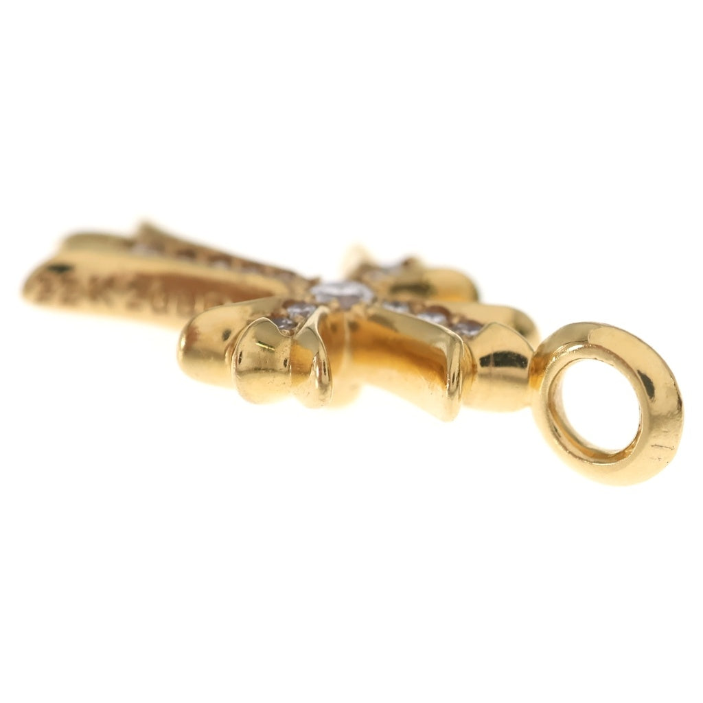 CHROME HEARTS(クロムハーツ) 22K TNY CRSF P/DIA タイニーファットクロス PAVEダイヤ ペンダントトップ ゴールドBCA033