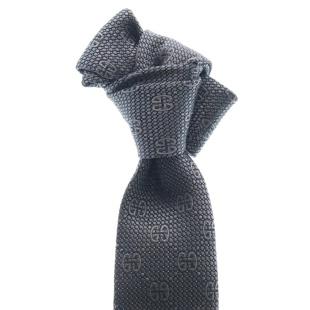 GUCCI(グッチ) DEIENE Silk Jacquard Tie ディエン シルクジャガードタイ ネクタイ 408865 4E002 ダークグレー